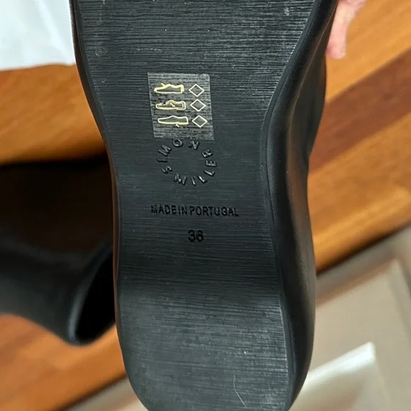 Simon Miller Dark Leather Platform Shoes - Picture 3 of 4